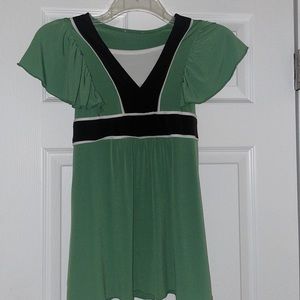 Green babydoll shirt
